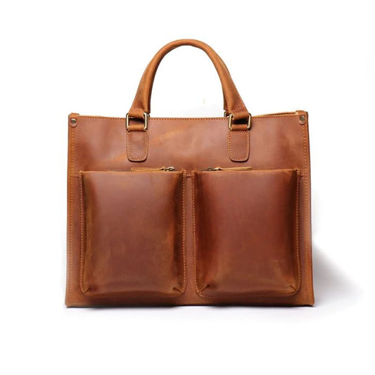 THE DAGMAR LEATHER MESSENGER BAG