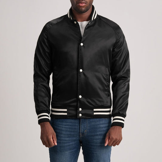 Xander Black Varsity Jacket