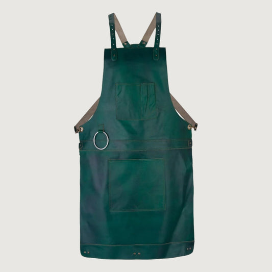 The Riding of Yorkshire Full Grain Green Apron
