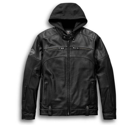 Men's Swingarm 3-in-1 Leather Jacket - Tall
