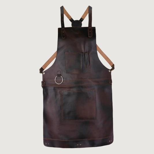 The Riding of Yorkshire Full Grain Dark Brown Apron