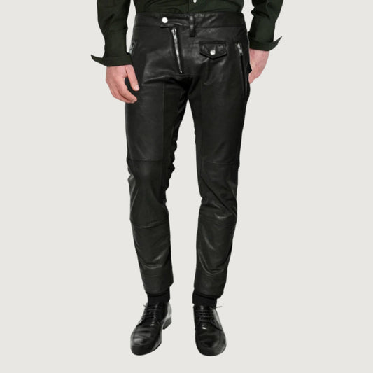 Men's Real Lambskin Leather Stylish Pant