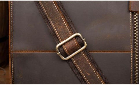 THE VIGGO BRIEFCASE GENUINE LEATHER MESSENGER BAG