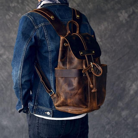 The Olaf Rucksack Vintage Leather Travel Backpack