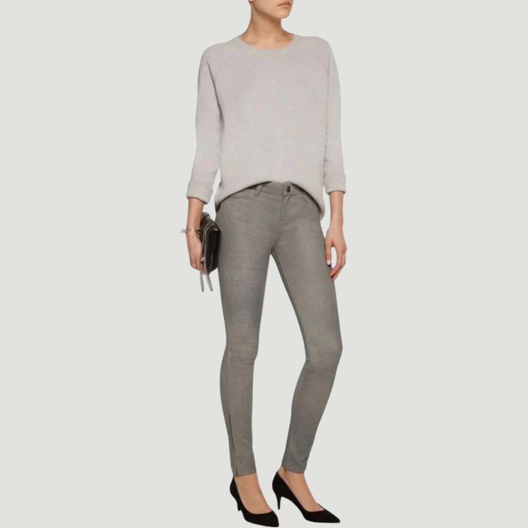 WOMEN HIGH WAISTED LEATHER PANT