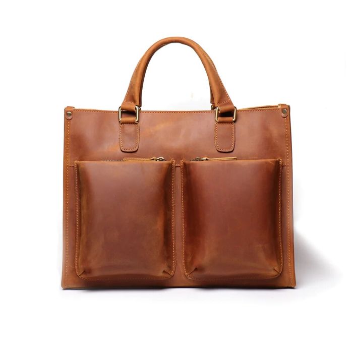 THE DAGMAR LEATHER MESSENGER BAG