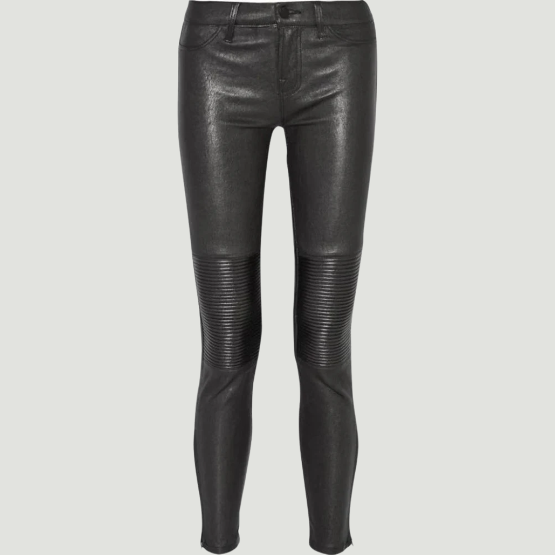 LEATHER MOTO PANTS