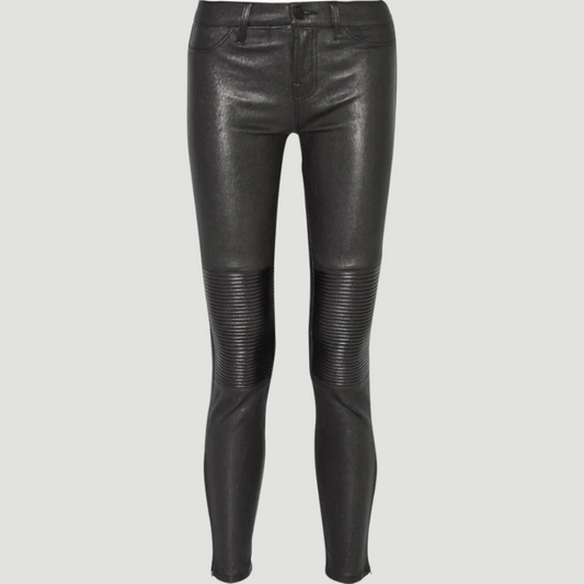 LEATHER MOTO PANTS