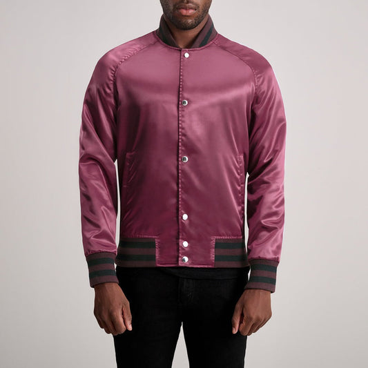 Xander Maroon Varsity Jacket