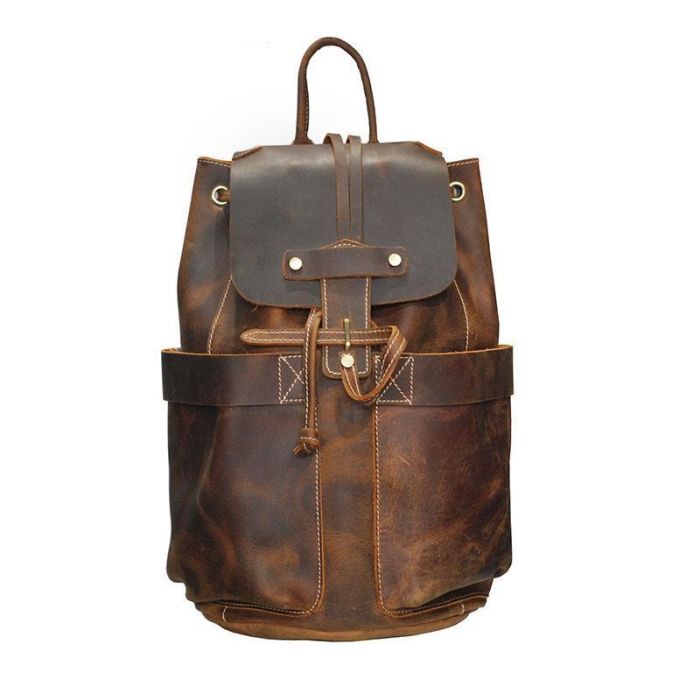 The Olaf Rucksack Vintage Leather Travel Backpack