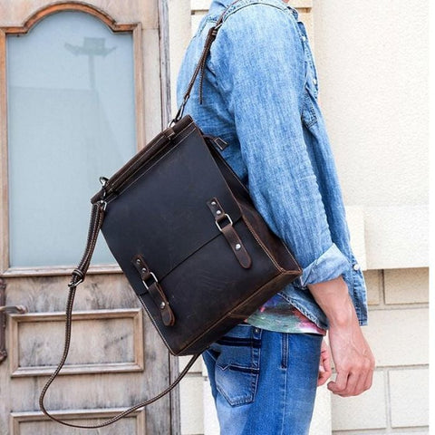 The Unn Backpack Vintage Leather Backpack