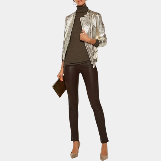 FAUX LEATHER LEGGINGS PANTS