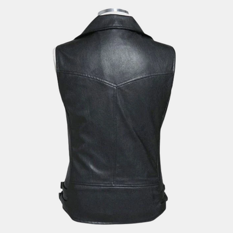 Mens Sleeveless Genuine Leather Vest