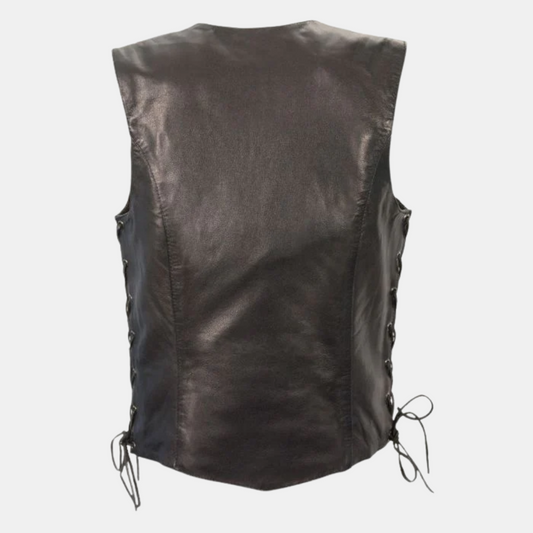 Lightweight Side Lace Four Snap Vest