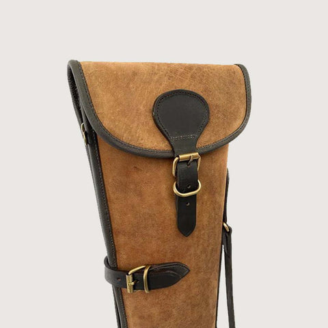Leather Shotgun Slip Case Distressed Brown, Gift for Hunters, Shotgun Slip Case