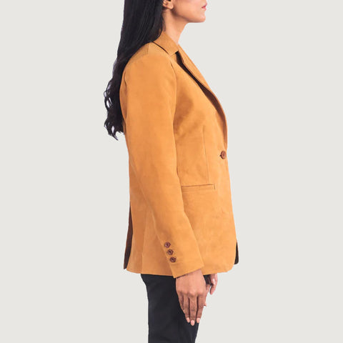 Norma Brown Nubuck Blazer