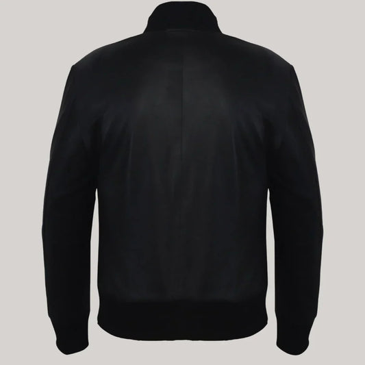 Timeless Midnight Leather Blazer