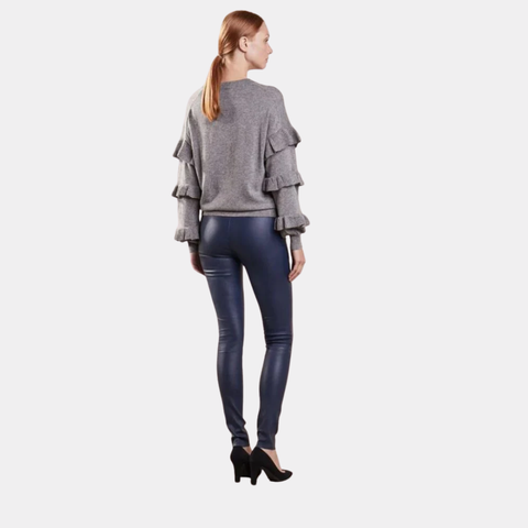 CHERRY LEATHER PANTS