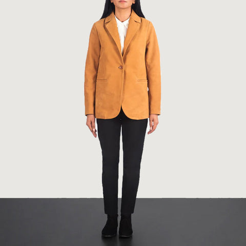 Norma Brown Nubuck Blazer