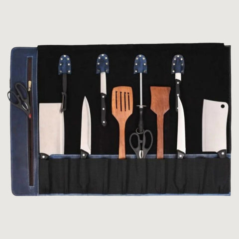 Personalized Leather Knife Roll