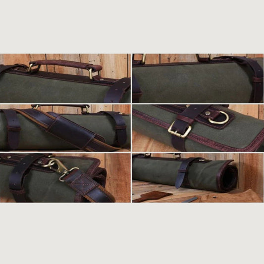 Handmade Waxe Knife Roll