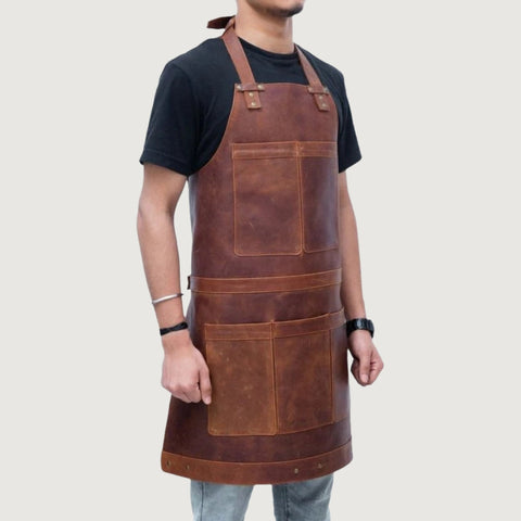 Brown Leather Apron