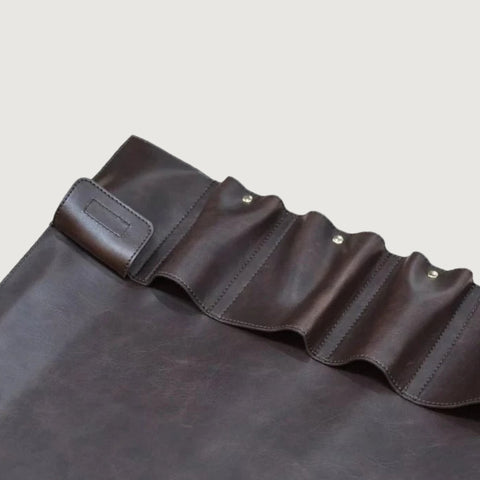 Tuscania Genuine Leather Knife Roll 10 Pockets