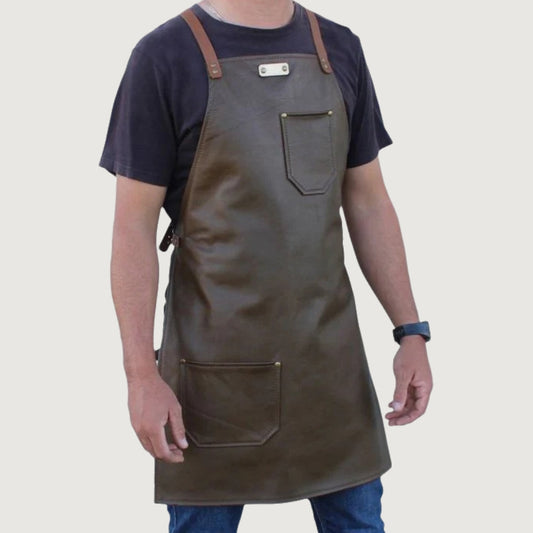 2 Pockets Leather Apron