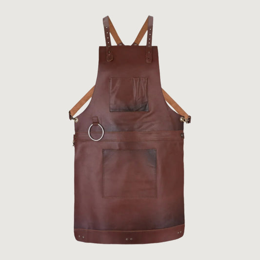 The Riding of Yorkshire Full Grain Tan Brown Apron