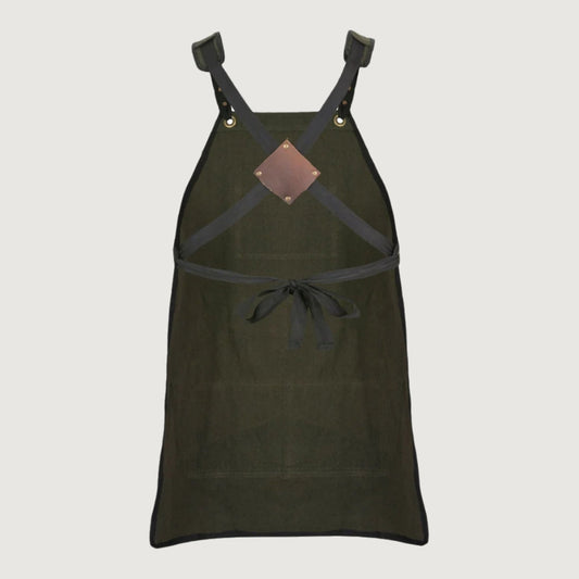 The West Yorkshire Olive Green Canvas Apron