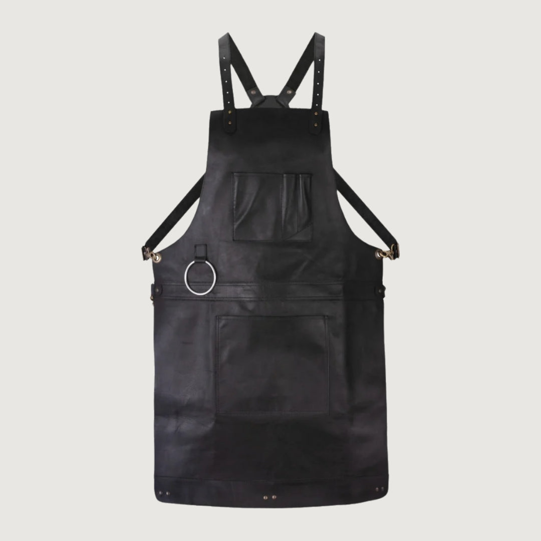 The Riding of Yorkshire Full Grain Black Apron