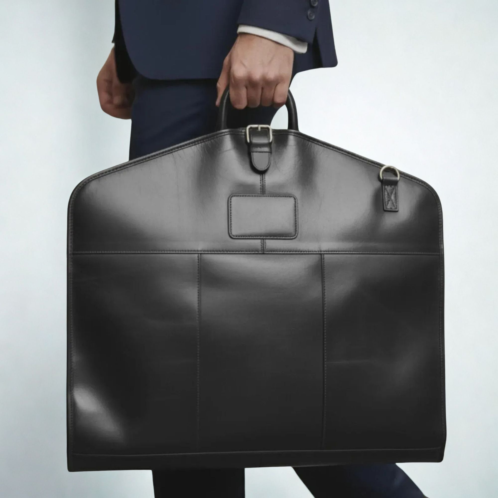 Genuine Leather Garment Bag - Luxury Suit Carrier for Travel | Treven Leather