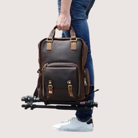 THE GAETANO LARGE LEATHER BACK PACK