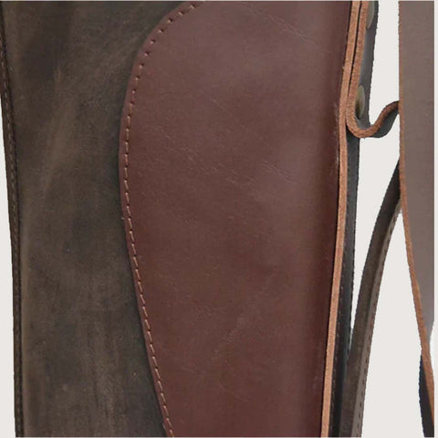 Leather Shotgun Slip Case Waxed Brown