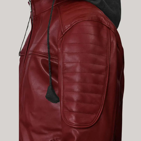 Rodeo Hooded Leather Jacket