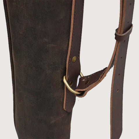 Leather Shotgun Slip Case Waxed Brown