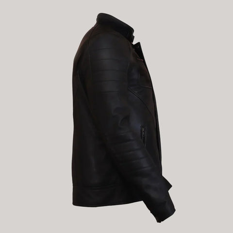 Firefly Moto Black Biker Leather Jacket