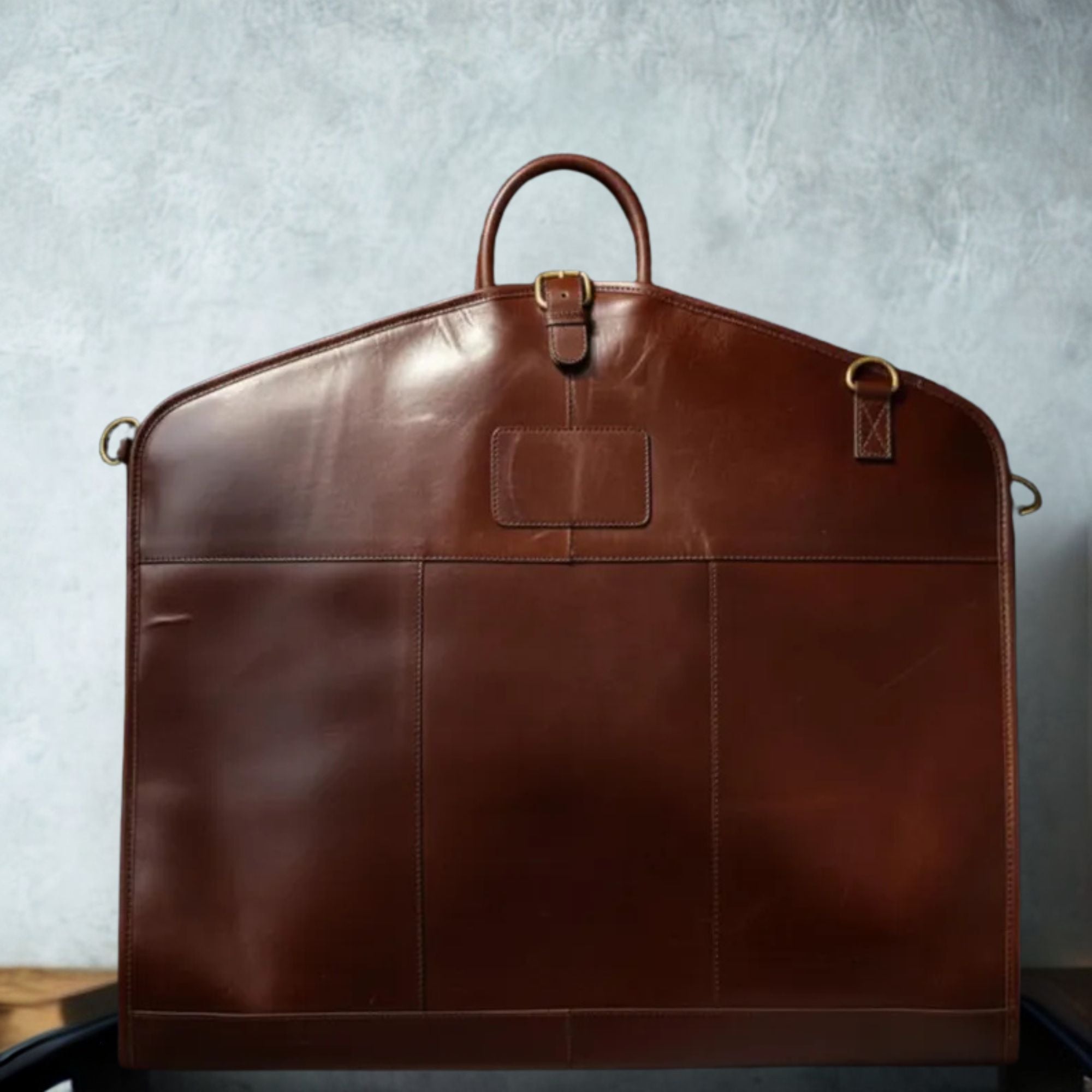 Genuine Leather Garment Bag - Luxury Suit Carrier for Travel | Treven Leather