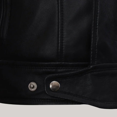 Firefly Moto Black Biker Leather Jacket