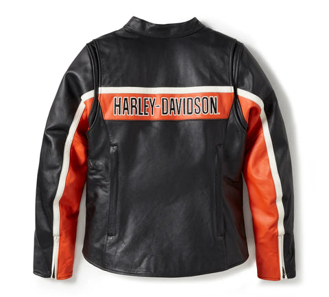 Women's H-D® Trenton Leather Riding Jacket