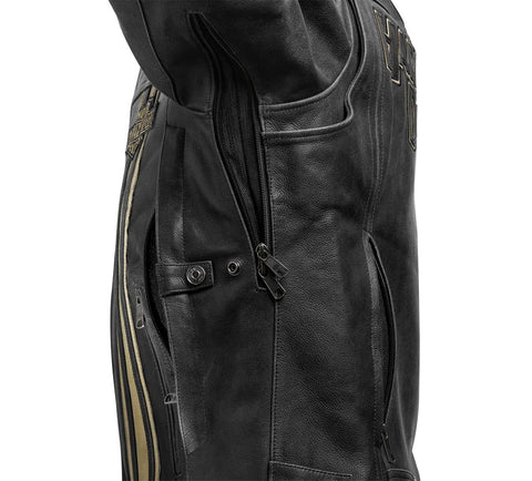 Men's H-D Triple Vent Passing Link II Leather Jacket