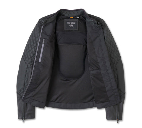 Women's Willie G Skull Graphic Leather Riding Jacket