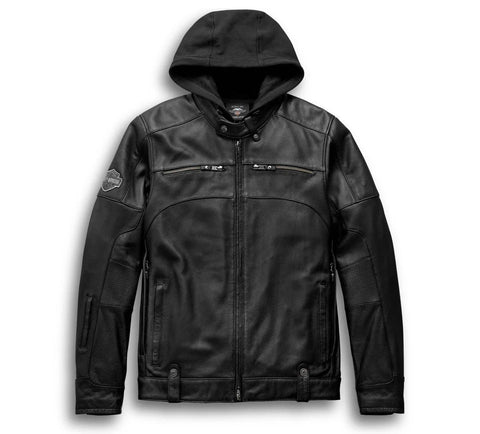 Men's Swingarm 3-in-1 Leather Jacket - Tall