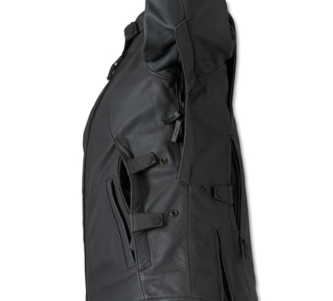 Women's Paradigm Triple Vent System 2.0 Leather Riding Jacket - Black Beauty