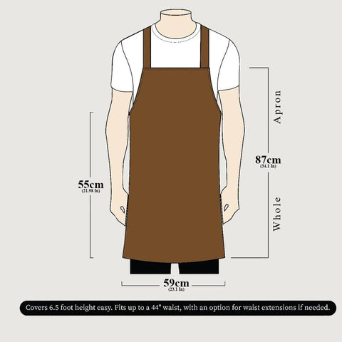 The Bedfordshire Leather Handmade studded bonded Apron