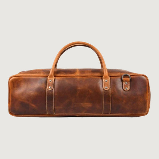 Brown Leather Knife Roll