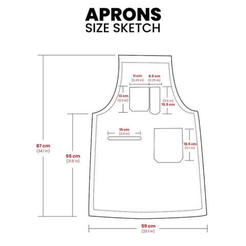 The Norfolk Leather Brown Canvas Butcher Apron