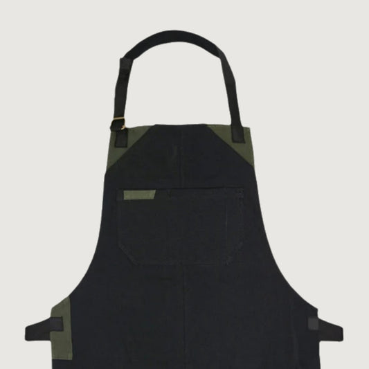 The Warwickshire Black Canvas Fabric Hairstylist Apron
