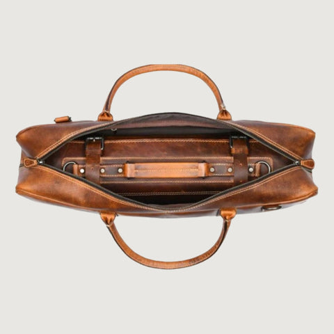 Brown Leather Knife Roll