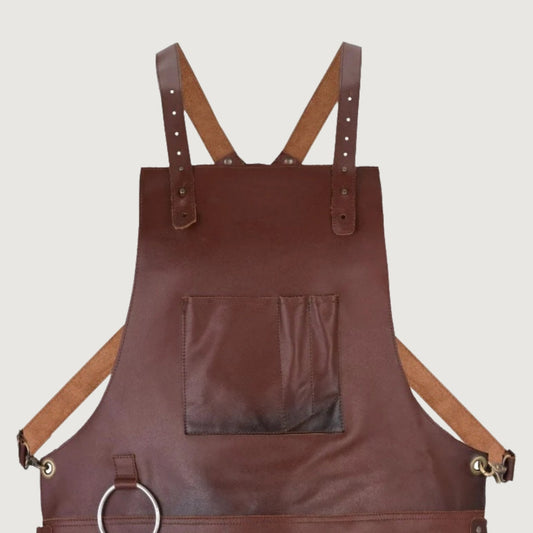 The Riding of Yorkshire Full Grain Tan Brown Apron
